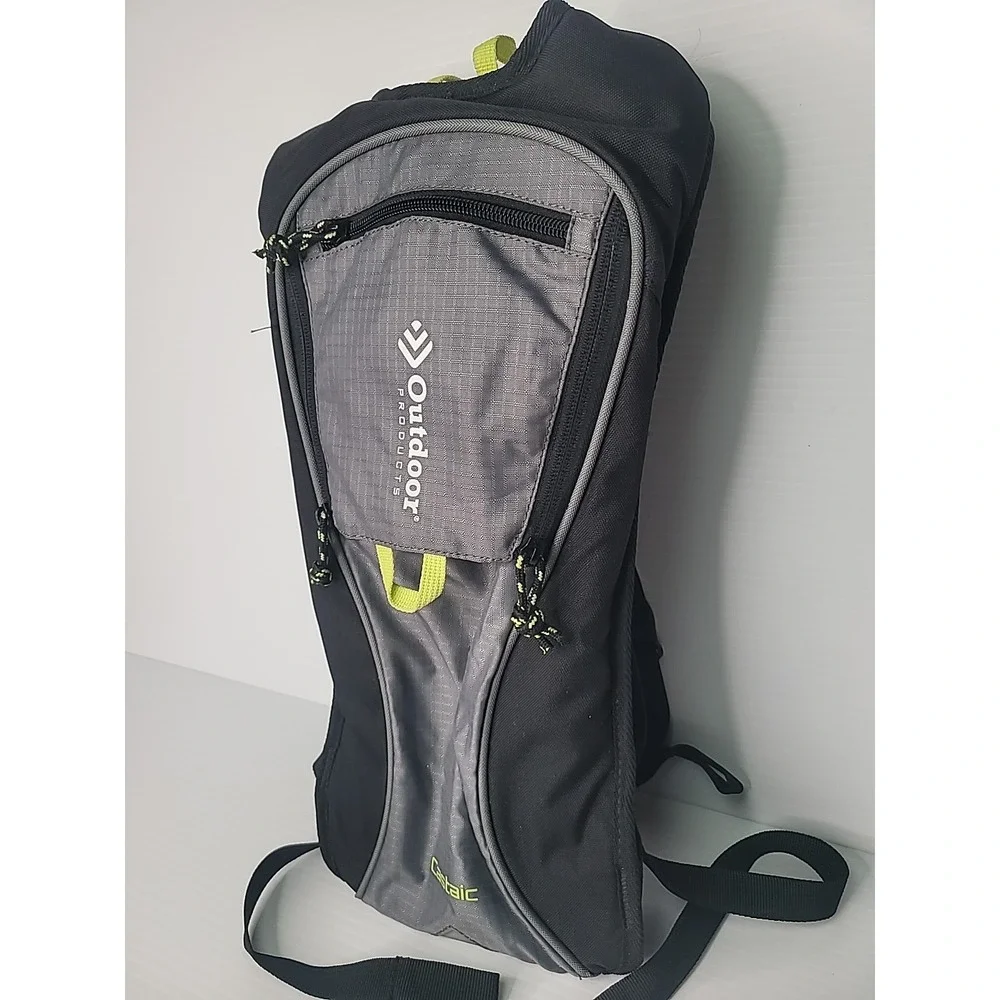 Outdoor Products Castaic Water Reservoir Hydration Backpack Black Gray Festival